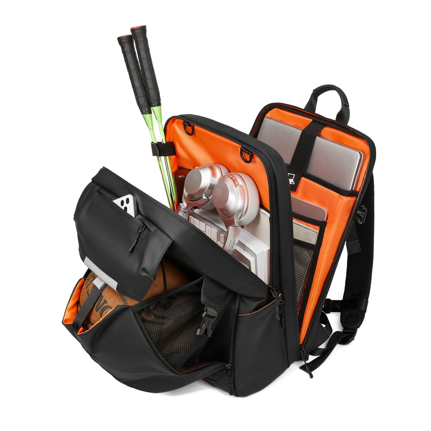 Sport & Multi-Racket Rygsæk – Basketball, Tennis, Badminton – NordicHike (7726)