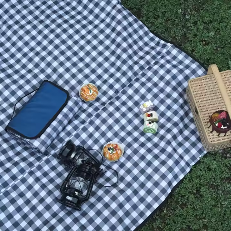 Picnic underlag 200x200cm - blåternet