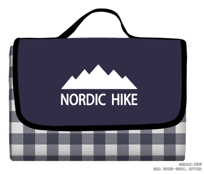 Picnic underlag 200x200cm - blåternet