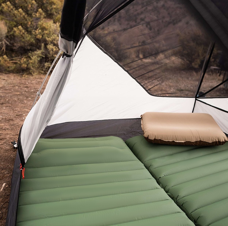 Luftmadras m/indbygget fodpumpe - Ultralight Komfort til Hiking & Festival