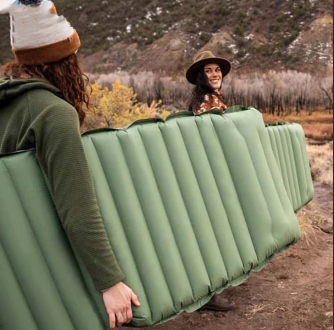 Luftmadras m/indbygget fodpumpe - Ultralight Komfort til Hiking & Festival